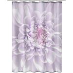 Reduzierte Violette Kleine Wolke Duschvorhänge mit Blumenmotiv aus Textil 200x180 