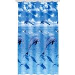Kleine Wolke Foto Duschvorhänge mit Delfinmotiv aus Textil 