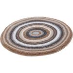 Taupefarbene Runde Runde Teppiche 60 cm mit Mandala-Motiv 