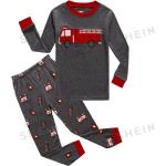 Reduzierte Dunkelgraue Bestickte SheIn Kinderschlafanzüge & Kinderpyjamas Größe 134 für den für den Winter 