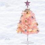 Pinke 60 cm LED-Weihnachtsbäume 