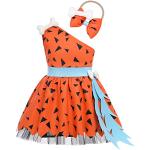 Orange Steinzeit-Kostüme für Kinder 