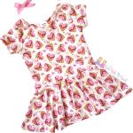 Rosa Kinderkleider für Mädchen für den für den Frühling 