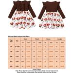 Dunkelbraune Langärmelige Kinderkleider mit Ärmeln aus Chiffon für Babys Größe 80 für den für den Herbst 