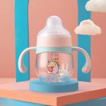 Reduzierte Rosa BPA-freie Babyflaschen 200ml aus Kunststoff 