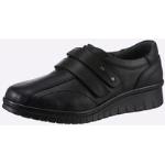 Schwarze Baur Outdoor Schuhe mit Klettverschluss in Spezialweite aus Glattleder mit herausnehmbarem Fußbett für Damen Größe 42 