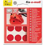 Rote Fix-O-Moll Runde Aufkleber 