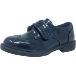 Blaue Lack-Optik Business Hochzeitsschuhe & Oxford Schuhe mit Klettverschluss leicht für Herren 
