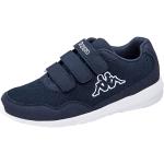 Marineblaue Unifarbene Kappa Low Sneaker mit Klettverschluss aus Mesh Atmungsaktiv für Herren Größe 46 mit Absatzhöhe 3cm bis 5cm 