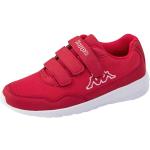 Rote Unifarbene Kappa Low Sneaker mit Klettverschluss aus Mesh Atmungsaktiv für Herren Größe 46 mit Absatzhöhe 3cm bis 5cm 
