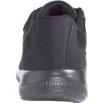 Reduzierte Schwarze Kappa Low Sneaker mit Klettverschluss aus Mesh Atmungsaktiv für Herren Größe 50 mit Absatzhöhe 3cm bis 5cm 