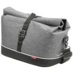 Graue Elegante KlickFix Racktime Gepäckträgertaschen aus Stoff mit Rollverschluss 