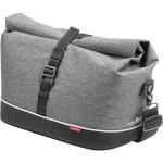Graue Elegante KlickFix Racktime Gepäckträgertaschen mit Rollverschluss 