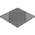 Graue Quadratische Terrassenplatten & Terrassenfliesen aus Kunststoff 