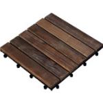 Braune Terrassenplatten & Terrassenfliesen aus Holz 