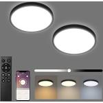 Schwarze Moderne Runde Dimmbare LED Deckenleuchten smart home 