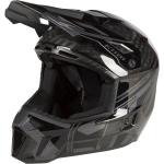 Klim F3 Carbon Pro Ascent Snowmobil Helm, schwarz-grau, Größe M
