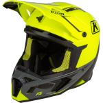 Klim F5 Legion Hi-Vis Motocross Helm, schwarz-grau-gelb, Größe XL