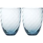 Blaue Glasserien & Gläsersets aus Glas mundgeblasen 2-teilig 