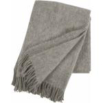 Silbergraue Wolldecken & Plaids aus Wolle 130x200 