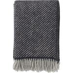 Schwarze Klippan Decken aus Textil 130x200 
