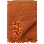 Orange Unifarbene Kuscheldecken & Wohndecken mit Tiermotiv aus Wolle 130x200 für den für den Frühling 