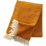Senfgelbe Bio Wolldecken & Plaids aus Textil 