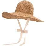Khakifarbene Elegante Schlapphüte aus Spitze 58 für Damen Größe 3 XL für den für den Sommer 