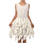 KMISSO Sommerkleid »Mädchen Kleid breite Träger und Volants am Rock« (1-tlg) bequem zu tragen, weiß, Weiß
