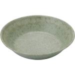 Olivgrüne Skandinavische Knabstrup Suppenteller 18 cm aus Keramik 