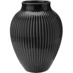 Schwarze Skandinavische 20 cm Knabstrup Vasen & Blumenvasen 20 cm aus Keramik 