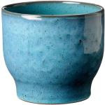 Reduzierte Blaue Skandinavische Knabstrup Übertöpfe aus Keramik 