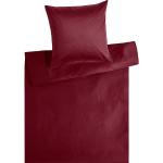Rote Unifarbene Kneer Bettwäsche Sets & Bettwäsche Garnituren aus Baumwolle trocknergeeignet 220x200 3-teilig 