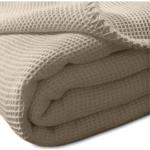 Braune Kuscheldecken & Wohndecken aus Baumwolle maschinenwaschbar 150x210 