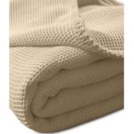 Sandfarbene Kuscheldecken & Wohndecken aus Baumwolle maschinenwaschbar 150x210 