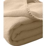 Sandfarbene Unifarbene Kneer Tagesdecken & Bettüberwürfe aus Baumwolle 240x220 