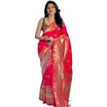 Rote Elegante Saris für Damen Einheitsgröße 