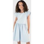 Blaue Tommy Hilfiger Midi Midikleider für Kinder & knielange Kinderkleider aus Baumwolle für Mädchen 