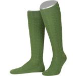 Hellgrüne Lusana Trachtensocken aus Leder für Herren Größe 46 für den für den Winter 