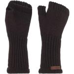 Reduzierte Dunkelbraune Knit Factory Fingerlose Handschuhe & Halbfinger-Handschuhe mit Cutwork für Damen Einheitsgröße für den für den Winter 