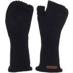 Marineblaue Knit Factory Fingerlose Handschuhe & Halbfinger-Handschuhe mit Cutwork für Damen Einheitsgröße für den für den Winter 