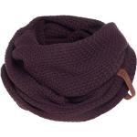 Auberginefarbene Knit Factory Schlauchschals & Loop-Schals für Herren 