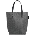 Knit Factory - Gwen Handtasche - Stylische Shopper Tasche für Damen - aus Dicken Filz - 40x40 cm - Hochwertige Qualität - Anthrazit