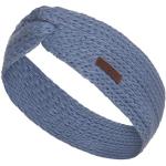 Knit Factory - Joy Stirnband - Gestricktes Damen Haarband - Ohrenwärmer mit Wolle - Hochwertige Qualität - Indigo