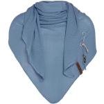 Reduzierte Blaue Knit Factory Dreieckige Dreieckstücher aus Baumwollmischung für Damen Größe XXL für den für den Herbst 