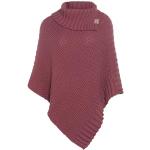 Rote Elegante Knit Factory Strickponchos für Damen Einheitsgröße für den für den Winter 