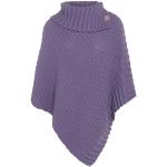 Violette Elegante Knit Factory Strickponchos für Damen Einheitsgröße für den für den Winter 