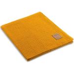 Gelbe Unifarbene Knit Factory Kuscheldecken & Wohndecken Handwäsche 130x160 