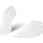 Weiße Knitido Zehensocken aus Baumwolle für Herren Größe 43 