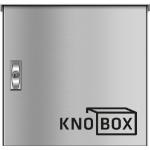 KNOBLOCH KNOBOX 2 Paketkasten, 55 Liter freistehend zum Einbetonieren RAL 9006 - silber